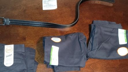 boys size 6 school pants and belt OBO