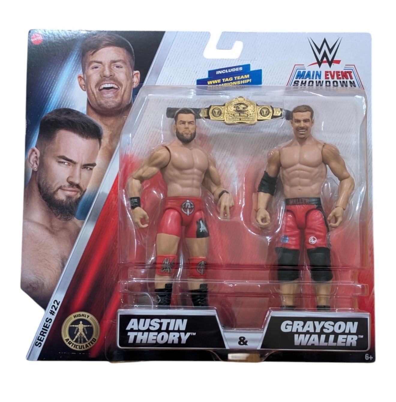 Austin Theory & Grayson Waller - WWE Main Event 2-Packs 22   Wrestling Figures