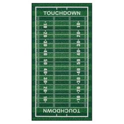 TrafficMaster Tailgate Green Football 4 ft. x 8 ft. Novelty Area Rug
