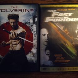 The Wolverine & The Fast & Furious *  DVDs
