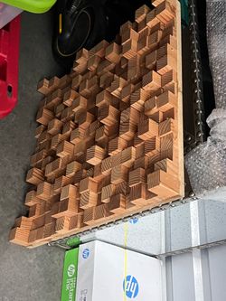 3D Geometric Wood Acoustic Diffuser Panel