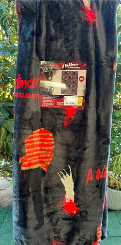 Halloween Freddy Krueger blanket