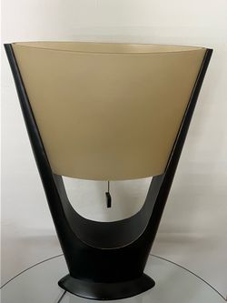 Contemporary Modern Expresso Accent Lamp