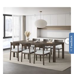 Flexsteel Utility 7-Piece Dining Table Set