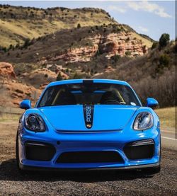 CARBON FIBER Porsche Cayman 2015-2023 718 Hood Decal Stripe 981 982 GT4 GTS