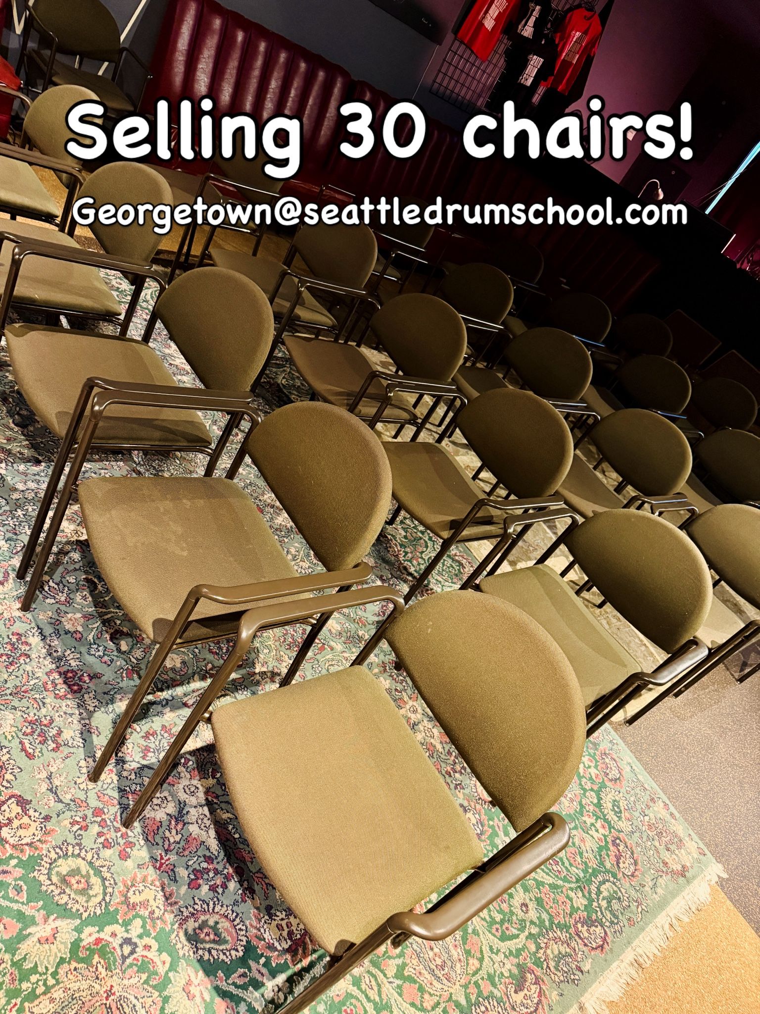 30 Chairs w Arms For Sale In Georgetown Seattle!