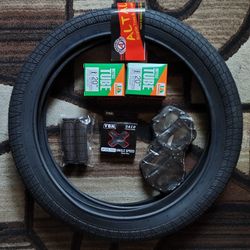 NEW Bicycle Bmx Parts Bundle 20" Black