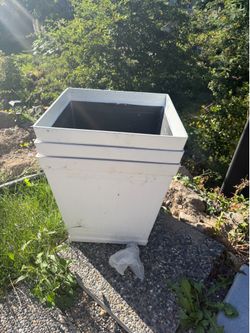 Large White Planters – $29 Each