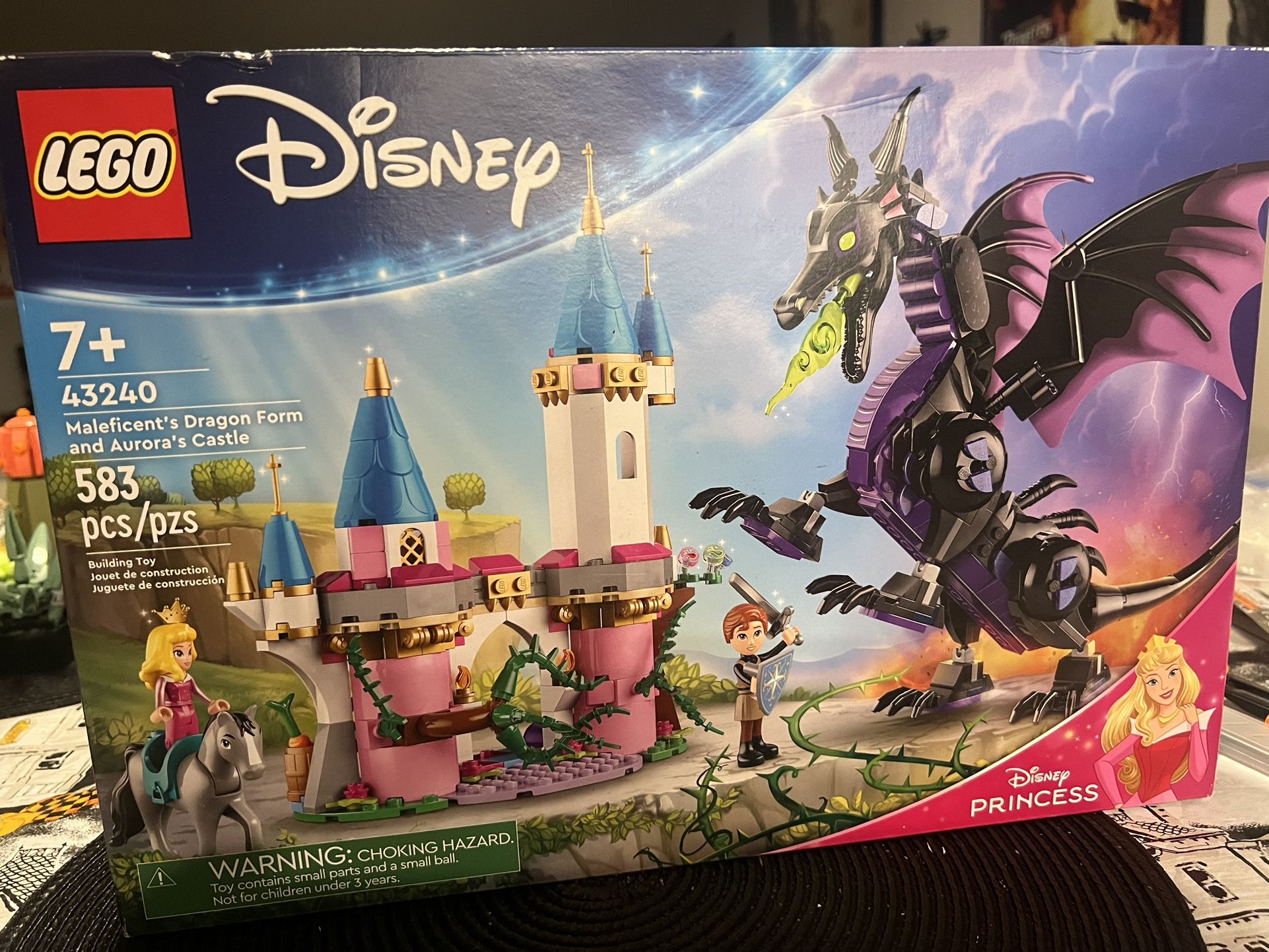 Lego Maleficent's Dragon Form and Aurora's Castle
