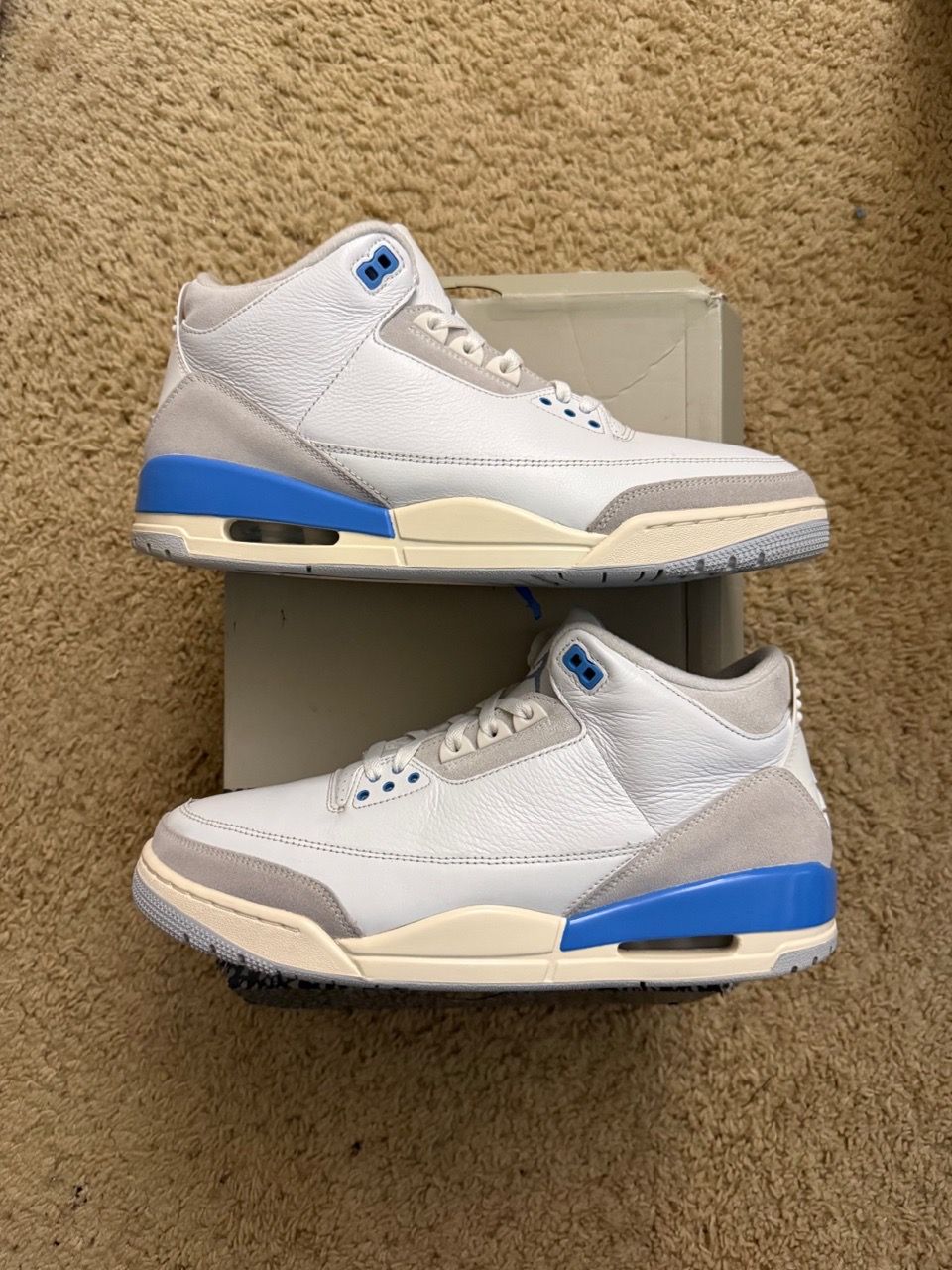 Size 12 (Pre owned, damaged box) - Air Jordan 3 retro lucky shorts grey ...