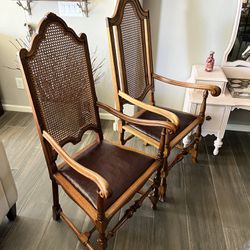 Pair Of Beautiful Cane Back Chairs