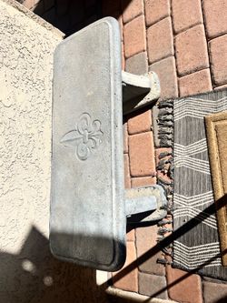 Stone garden bench