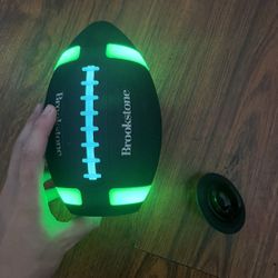 Brookstone Football Light Up Speaker