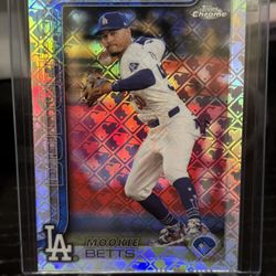 2025 Topps Chrome Mookie Betts Dodgers Logofractor Edition