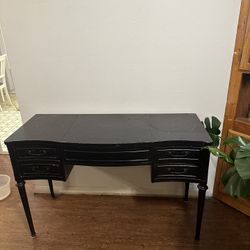 Antique Vanity Desk With Mirror