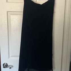 velvet like material classy skirt