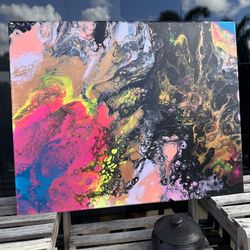Fluid Pour Painting