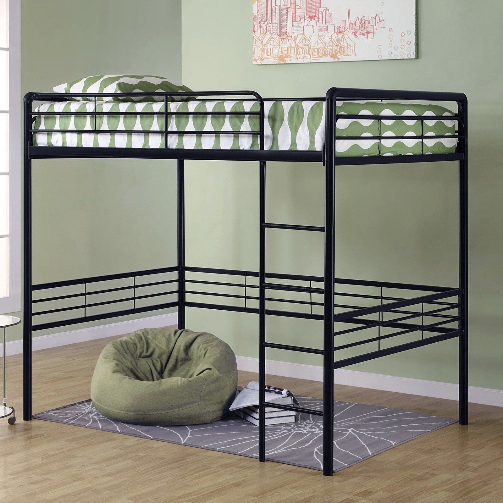 Twin loft bed frame