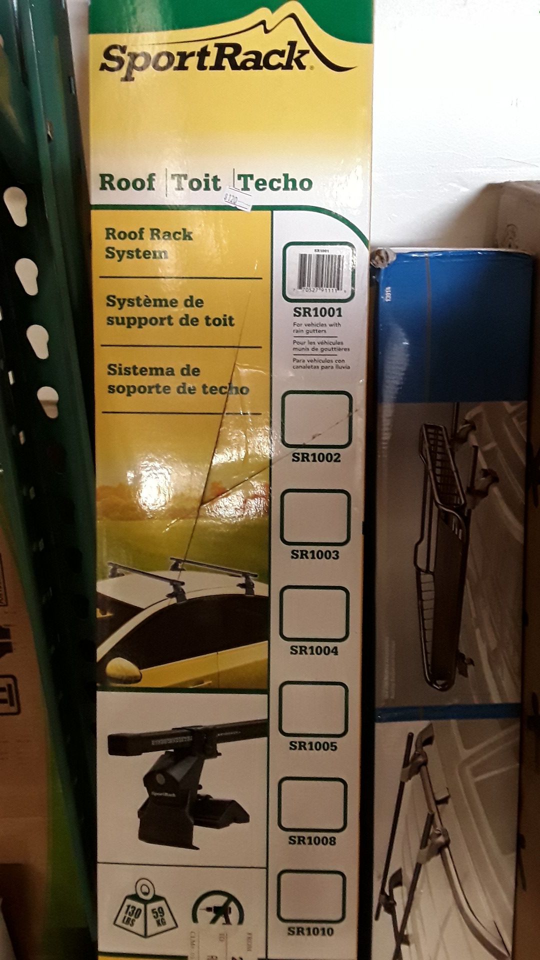 Sportrack roof rack system sr1001 for vehicles with rain gutters