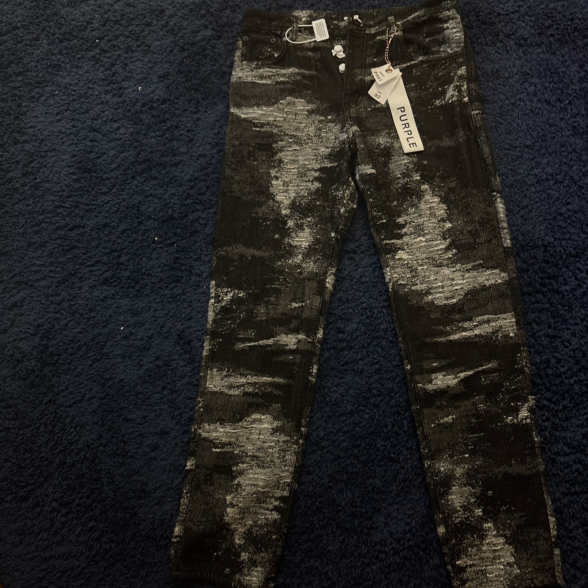 black and white purple brand jeans , size 32