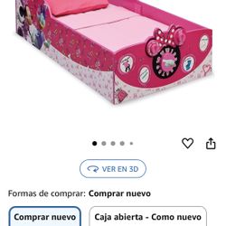 Cama Para Niñas De Minne Mouse Apta Desde Los 18 Meses 
