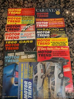 1965/66/69 Motor trend magazines