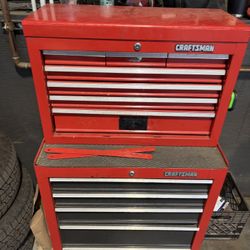 Cherry Red 15 Drawer Craftsman Toolbox 