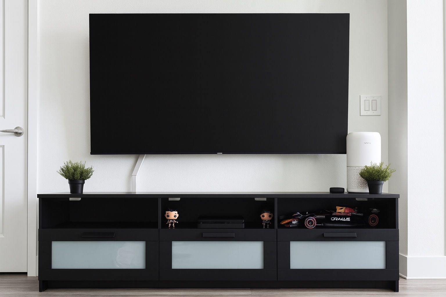 IKEA Brimnes TV Stand (Black) – Like New