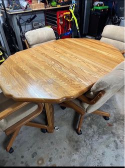 Oak dinner table