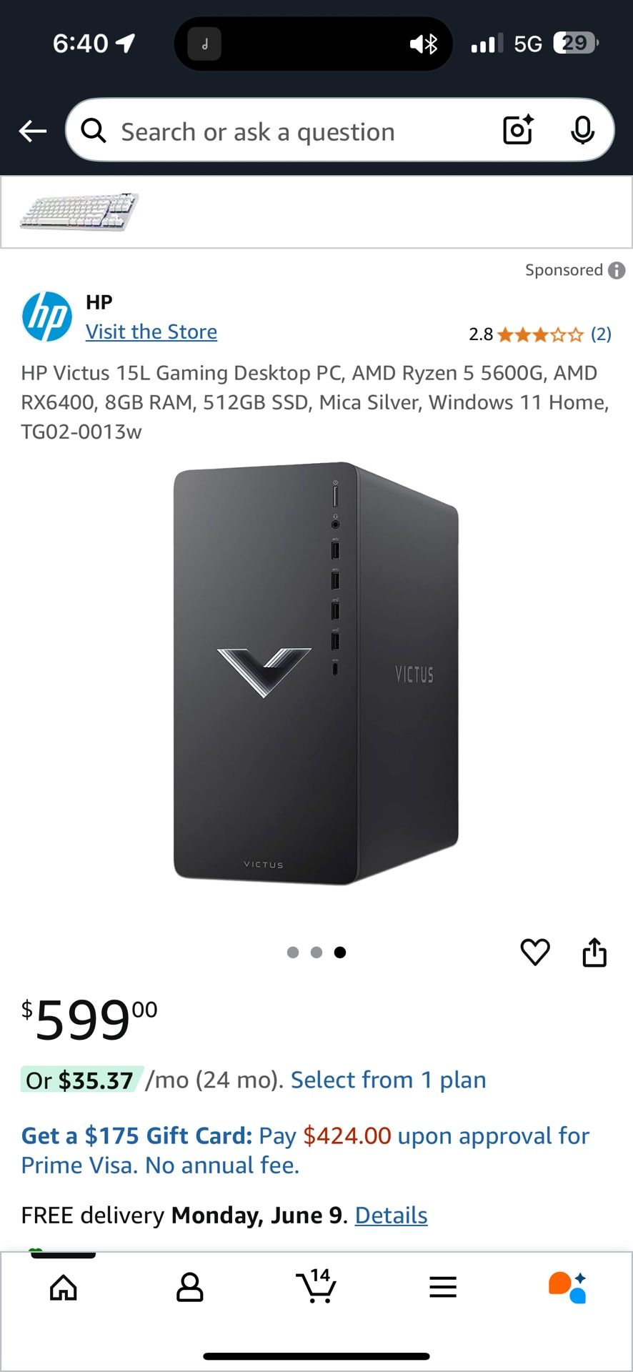 💻 Victus by HP 15L Gaming Desktop – Like New! 🖥️🎮