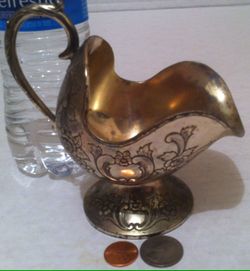 Vintage Metal Mini Server, Pitcher, Y.in Yacht Antimony Ware, Yamatogumi, Kitchen Decor, Home Decor, Table Display, Shelf Display, Yacht Display