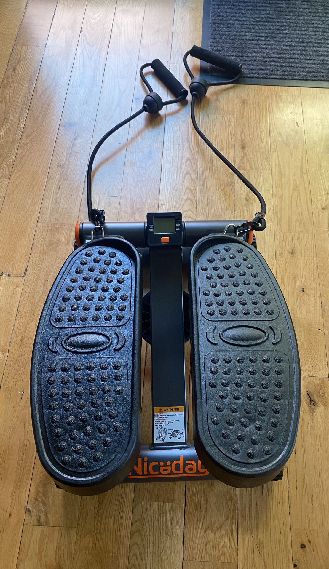 Stair Stepper with Resistance Bands