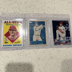 Shohei Ohtani Topps Baseball Cards. Rookie Card. Blueprint