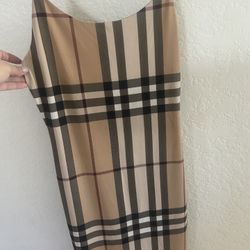 Fashion Plaid London Dress Small