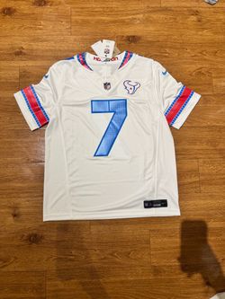 Brand new Texans CJ stroud jersey, size large . Never worn. $150 NRG /45 south meetup