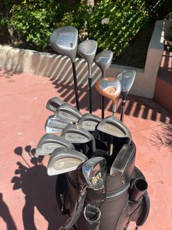 Men’s 15 Golf Club Starter Set- Tour III Model Iron Set Regular Flex
