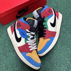 JORDAN 1 MID SE FEARLESS BLUE THE GREAT SIZE 10