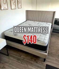 New Queen mattress only $140