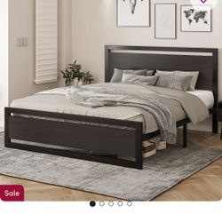 Full Size Bed W/ Mattress