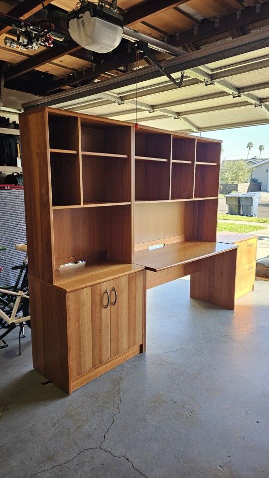 Office Desk, Hutch and Cabinets