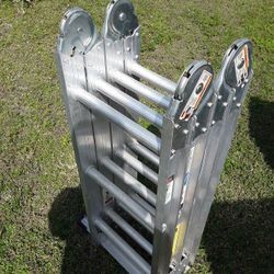 WERNER ARTICULATED LADDER. 12ft 250 pound capacity.