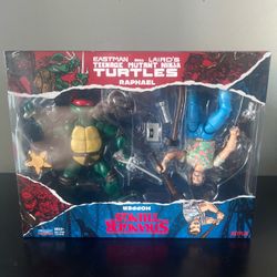 Playmates TMNT Stranger Things Raphael and Hopper 6 in Set - 81192