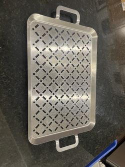 Steel Slotted Grill Pan