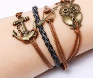 Leather style bracelet