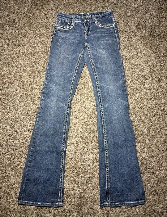 Women's La Idol Bling Jeans Size 1 W27/L34
