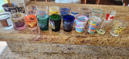 Decorative shot glasses