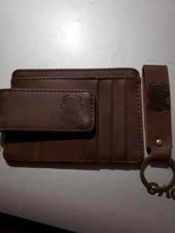 Leather money clip/card holder