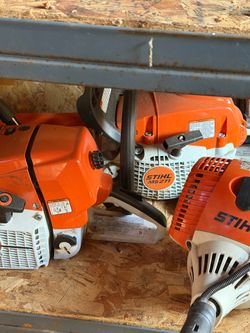 Chainsaws and pole saw