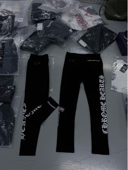 Chrome heart leggings
