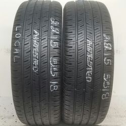 2 Tires 215 55 18 Continental Contiprocontact high tread